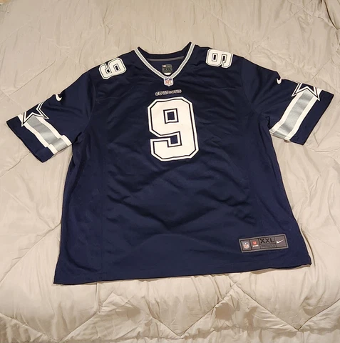 Nike On Field Tony Romo #9 Dallas Cowboys Jersey NFL Size XXL Blue Mens Cover