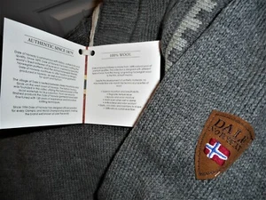 Neu mit Etikett Dale of Norway weicher grauer Alpina Wollpullover für Herren - Bild 1 von 12