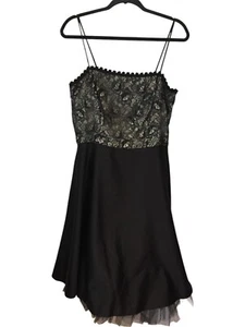 Jump Apparel Co. By Wendye Chaitin Lace Cocktail Dress Black Women's Size 13/14 - Picture 1 of 8