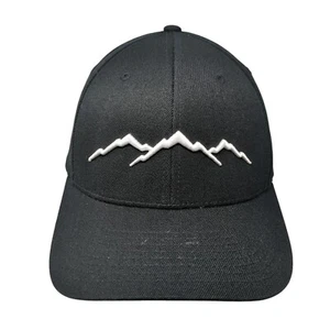 Mountain Fitted Hat Black L/XL Flexfit Embroidered PRO 585 Richardson - Picture 1 of 9