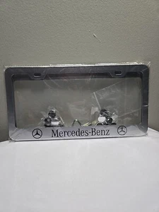 For Mercedes Benz License Plate Frame Holder Rust Free Bolt Caps (2 PACK) - Picture 1 of 4