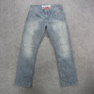 Pantalones de mezclilla Denizen 218 para hombre 32x30 azul lavado a la piedra solapa bolsillo pierna recta Foto 1 de 4