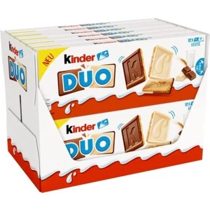 12 Packungen Ferrero Kinder Duo a 150g Keks mit Milch- und Weißer schokolade # - Bild 1 von 1