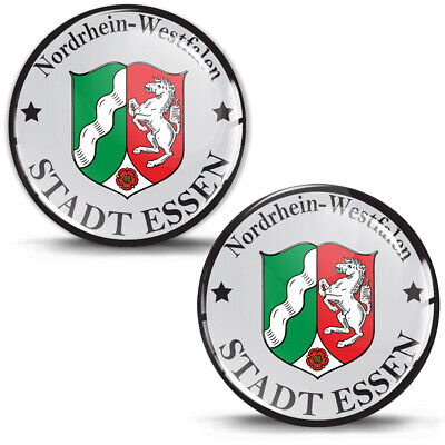 3D Gel Domed Sticker Badge Nordrhein-Westfalen Essen German Number Plate Seal • 8.64€