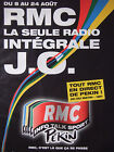 Publicité De Presse 2008 Rmc La Seule Radio Intégrale J.O Pekin - Advertising