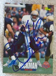 Detroit Lions Kevin Hickman signiert 1995 Classic Draft Karte Autogramm - Bild 1 von 1