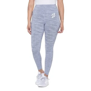 LEGGINGS DONNA PELOTON BLU A RIGHE SPACE-DYE VITA ALTA ORLO A TULIPANO TAGLIA XL - Foto 1 di 2