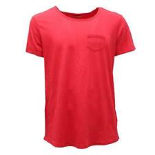 7024AG maglia uomo GAUDI' red slub cotton t-shirt man