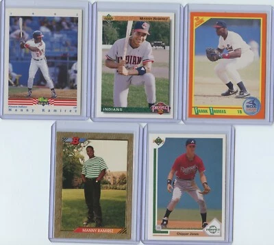 1990's Rookie Cards 5 Card Lot With Ramirez (x3), Thomas, Jones - Image 1 of 2