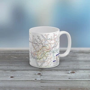 London Underground Map. Fine Art Mug/Cup. Ideal Gift Coffee/Tea Mug - Picture 1 of 2