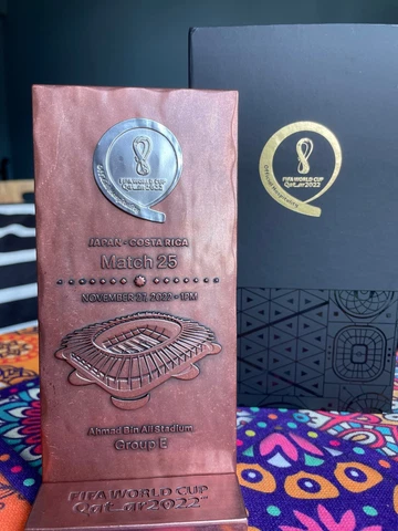 Japan vs Costa Rica Match 25 FIFA World Cup Qatar 2022 VIP plaque RARE Cover