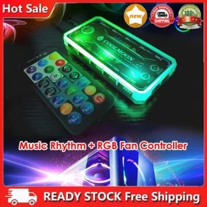 RGB Fans Controller 12cm Remote Control Computer Case PC Cooling Chassis - Afbeelding 1 van 7