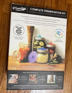 Kit completo de fermentación de tarro de albañil Masontops - frascos de boca ancha fáciles vegetales - Imagen 1 de 5