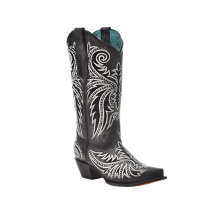 Botas occidentales negras bordadas y tachonadas para dama Z5209 - Imagen 1 de 70