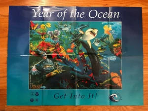 Year of The Ocean 1998 Steve Shachter Poster - Picture 1 of 1