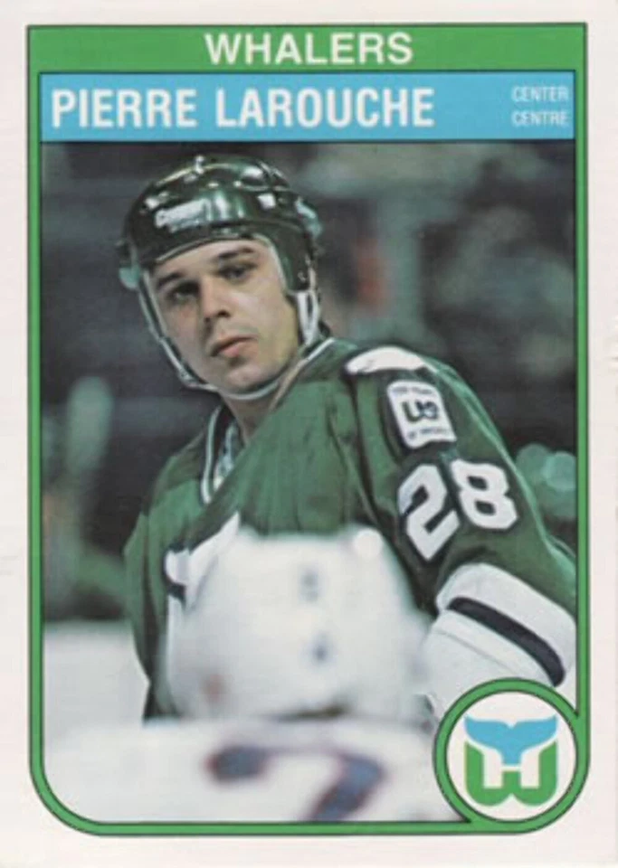 #125 Pierre Larouche - Hartford Whalers - 1982-83 O-Pee-Chee Hockey - Image 1 of 1