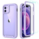 Compatible With Iphone 12 Case And Iphone 12 Pro Case, Clear Full Body Heavy Dut