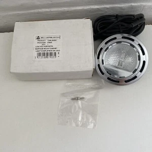 SATIN SURFACE MOUNT CABINET SPOTLIGHT LIGHT 2M LEAD SILVER BELL LIGHT - Picture 1 of 5