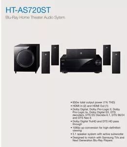 Samsung Digital Surround Av Receiver System HT-AS720S With Remote And Subwoofer - Picture 1 of 14