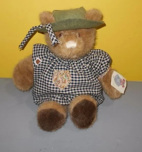 Peluche GUND 1985 orsacchiotto racconti ragazza peluche #2132 vestito Gingham - Foto 1 di 2