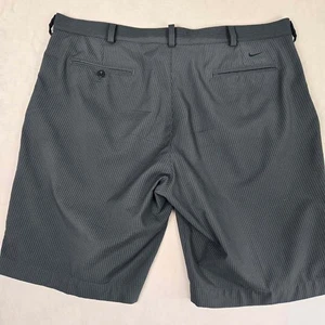 Nike Golfshorts Vintage Nadelstreifen Dri Fit Herren 40 grau leicht Performance PGA - Bild 1 von 8