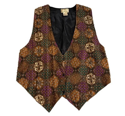 Colete Artesanato Mágico Top Fantasia Halloween Floral Frisado Fada Capricho Boho Anos 90  - Imagem 1 de 4