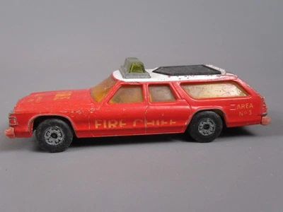D753 Vintage 1978 Matchbox K-67 UK Dodge Monaco Estate Fire Super Kings Lesney - Image 1 of 4