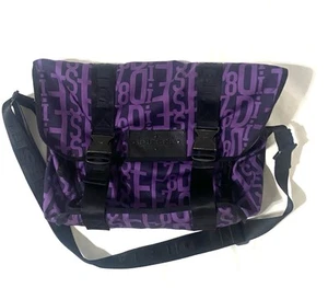 Diesel Spell Out Messenger Bag Schultertasche Lila Crossbody Vintage y2k - Bild 1 von 10