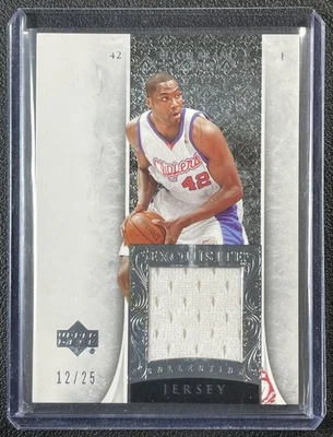 ELTON BRAND 2005-06 UPPER DECK EXQUISITE COLL #16-J GAME-USED JERSEY 12/25 - Image 1 of 2