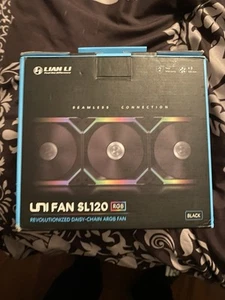Lian Li UNI FAN SL Infinity 120mm RGB 3-Pack Black w/ Controller - Afbeelding 1 van 1