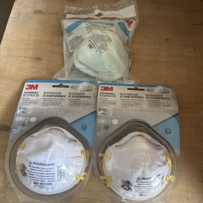2 Pack Of 3M Mask 8110S N95 Performance Respirators + 5 Home Dust Mask Total 9 - Image 1 of 4
