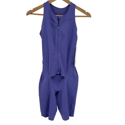 Nuevo Traje de Correr Lululemon Senseknit Unitard Púrpura Pantalones Cortos Mujeres 10 Foto 1 de 4
