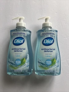 Dial Antibacterial Defense Liquid Hand Soap, Spring Water + Aloe, 11 oz 2-Pack - Picture 1 of 17