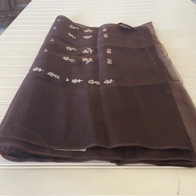 TELA MARRÓN SEDA 1 yarda x 21 pulgadas de ancho o 36 pulgadas x 21 de ancho Foto 1 de 4