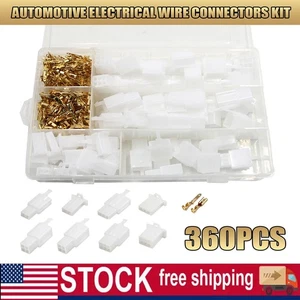 380Pcs Motorcycle Connector Wiring Loom Automotive Harness Terminal Repair Tools - Picture 1 of 12