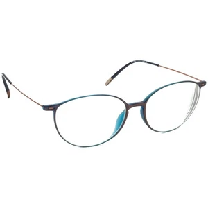 Silhouette Eyeglasses SPX 1580 75 6040 Titan Ink Copper Oval Austria 50[]16 140 - Picture 1 of 6