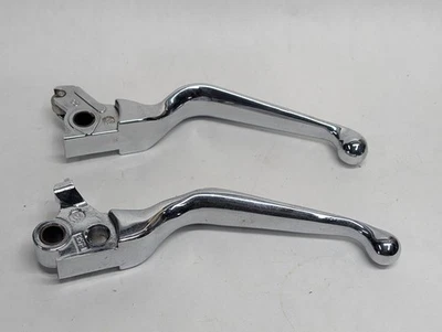 Juego de palancas de freno y embrague cromadas Harley Davidson para motocicleta Vrod VRSC Foto 1 de 4