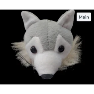 Wolf or Husky Plush Head School Mascot Homecoming Mum Supplies 3" - Picture 1 of 2