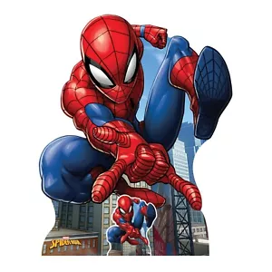 Spider-Man Crouching Lifesize Marvel Cardboard Cutout With Free Mini Standee - Picture 1 of 3