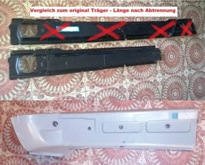 Oldtimer Mercedes W123T Querträger Teilstück hi. re. u. Heckm. Teilst.rechts - Bild 1 von 12