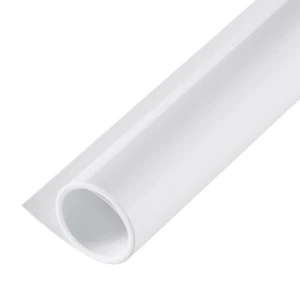 White PVC Backdrop 23.6"x51" Dual Side Matte & Reflective Vinyl Background - Picture 1 of 7