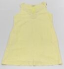 Ladies Size 10 Laura Ashley Lemon Yellow Linen Dress - Vgc