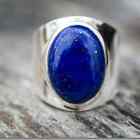 Lapis Lazuli 925 Sterling Silver Ring Mother's Day Gift Jewelry, All Size MS484