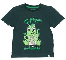 NWT Sovereign Code Boys 4 Green Dragon Homework Short Sleeve Graphic Tee T Shirt
