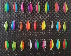 Mini Blinker Forellenblinker Japanblinker Trout Spoon 26 Farben 3,5g Gamakatsu - Bild 1 von 30
