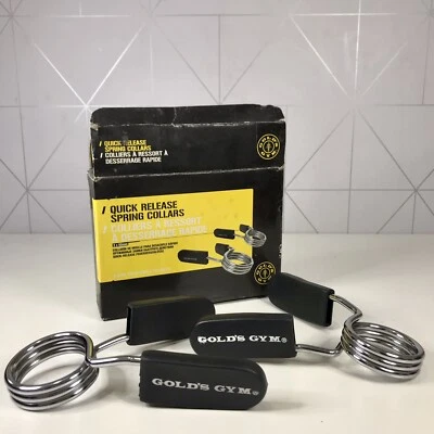 Collares de resorte de liberación rápida Golds para gimnasio 2 x 52 mm Foto 1 de 4