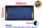 High-Flow Drop-In Simota Luftfilter für Volkswagen Golf 5 Polo Touran OV-018