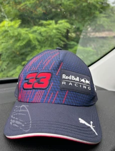 Red Bull Racing Formula One Max Verstappen Signed Cap Puma - Picture 1 of 13