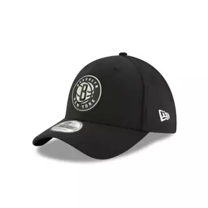 Brooklyn Nets New Era Black Team Classic 39Thirty Flex Fit Sombrero - Imagen 1 de 4