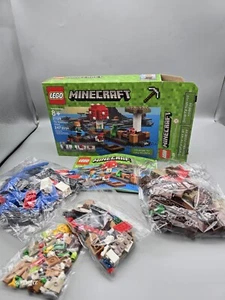 Lego Minecraft Set 21129 The Mooshroom Island Please Read Disc - Picture 1 of 11